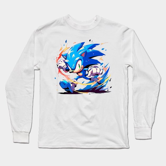 sonic Long Sleeve T-Shirt by skatermoment